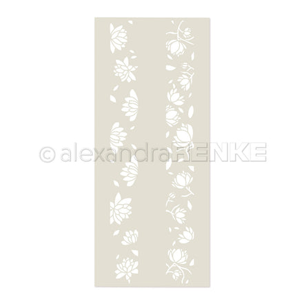 Stencil 'Flower Stripe Dream'- ST-AR-FL0016- A.RENKE