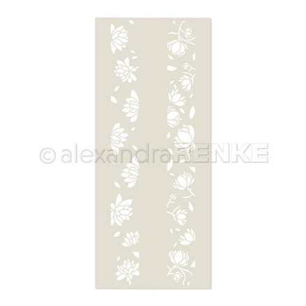 Stencil 'Flower Stripe Dream'- ST-AR-FL0016- A.RENKE