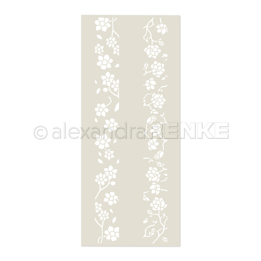 Stencil 'Flower Stripe Wonder'- ST-AR-FL0017- A.RENKE