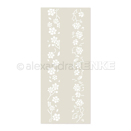 Stencil 'Flower Stripe Wonder'- ST-AR-FL0017- A.RENKE