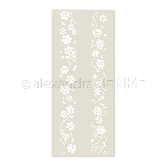 Stencil 'Flower Stripe Wonder'- ST-AR-FL0017- A.RENKE