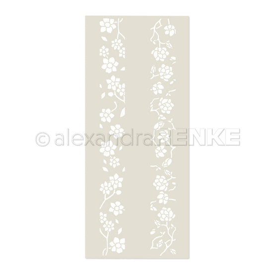 Stencil 'Flower Stripe Wonder'- ST-AR-FL0017- A.RENKE