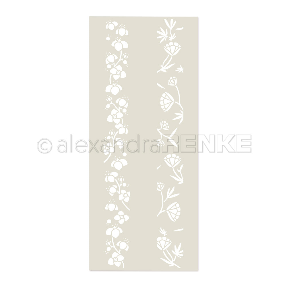 Stencil 'Flower Stripe Magic'- ST-AR-FL0018- A.RENKE