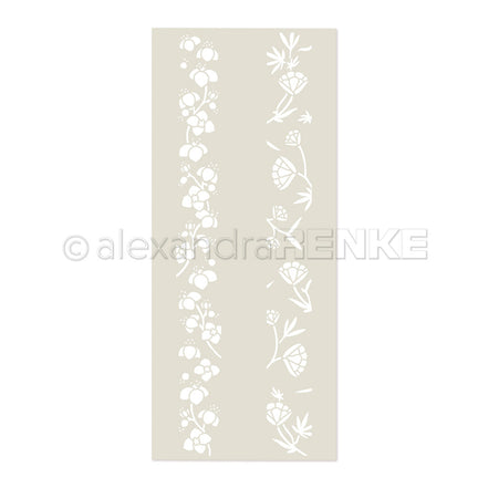 Stencil 'Flower Stripe Magic'- ST-AR-FL0018- A.RENKE