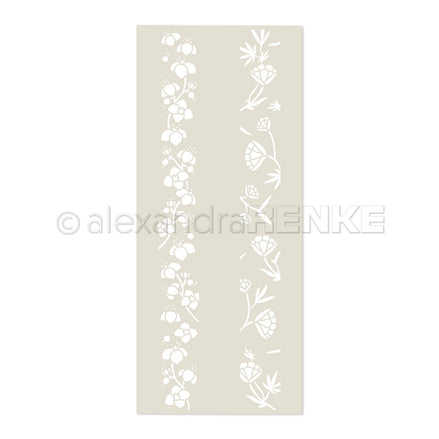 Stencil 'Flower Stripe Magic'- ST-AR-FL0018- A.RENKE