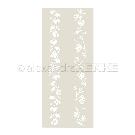 Stencil 'Flower Stripe Magic'- ST-AR-FL0018- A.RENKE