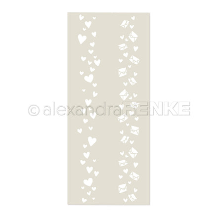 Stencil 'Heart Stripes'- ST-AR-Mu0101- A.RENKE