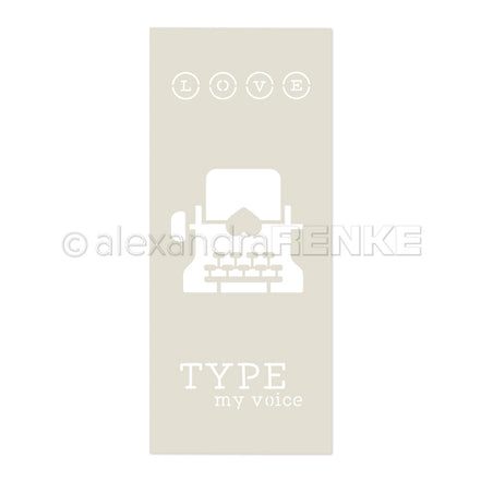 Stencil Type my voice'- ST-AR-Ty0017- A.RENKE