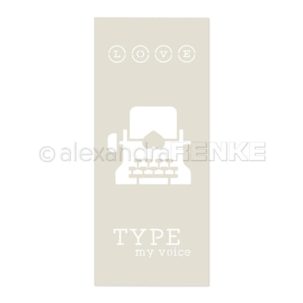 Stencil Type my voice'- ST-AR-Ty0017- A.RENKE