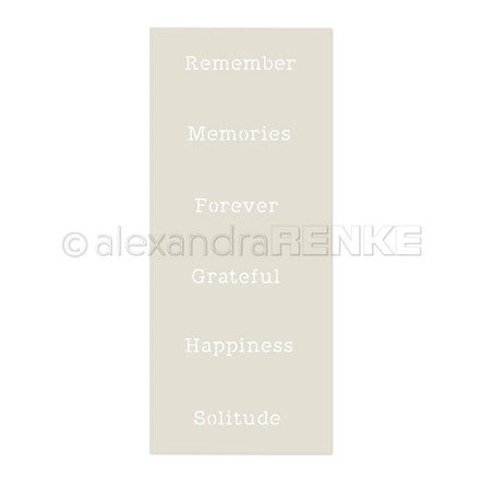 Stencil 'Memories, Happiness, Forever'- ST-AR-Ty0019- A.RENKE