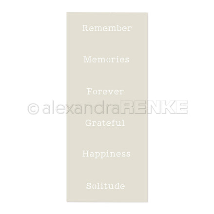 Stencil 'Memories, Happiness, Forever'- ST-AR-Ty0019- A.RENKE