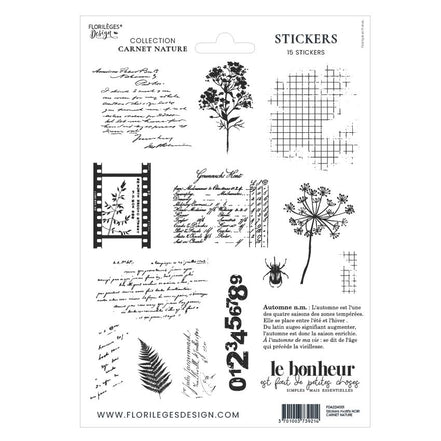 Stickers "CARNET NATURE " FDA224002 - FLORILEGES DESIGN