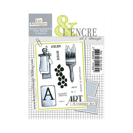 Clear stamp set - A comme Art - EI-52-A6-05 - L'Encre et l'Image