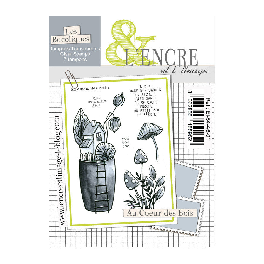 Clear stamp set - Au Coeur des Bois - EI-54-A6-01- L'ENCRE ET L'IMAGE