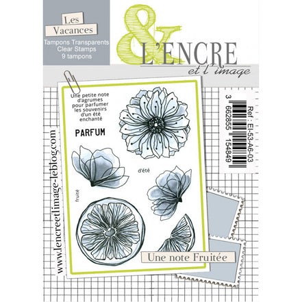 Set timbri clear  - Une Note Fruitee - EI-53-A6-03 - L'ENCRE ET L'IMAGE