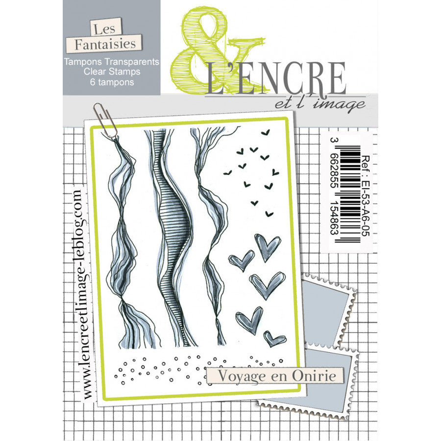 Clear stamp set - Voyage en Onirie - EI-53-A6-05- L'ENCRE ET L'IMAGE