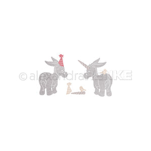 Set Fustelle 'Cuddly donkey with dream' -D-AR-Ti0147 - A.RENKE