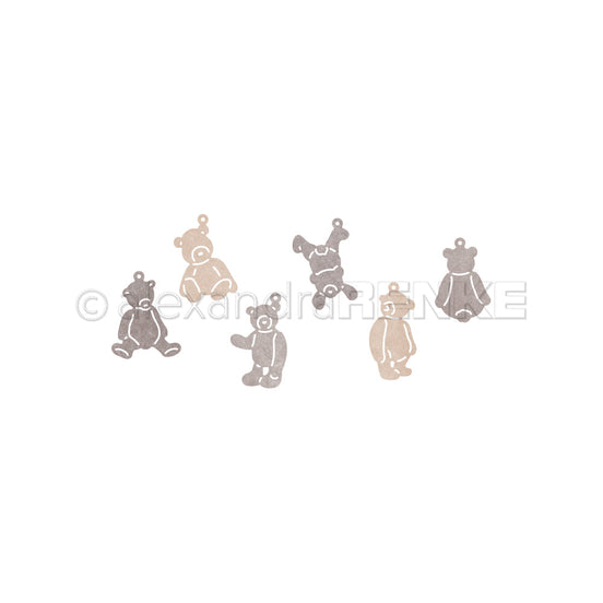 D-AR-Ti0162 Set Fustelle 'Little Bear Pendants' - A.RENKE