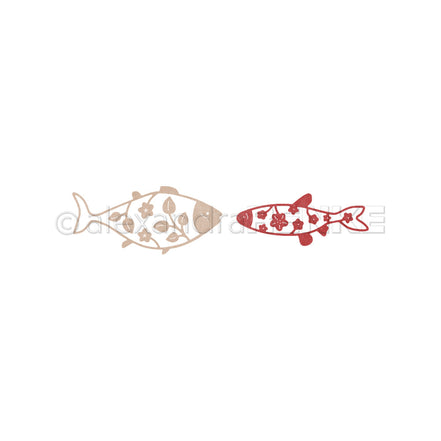 Stanze 'Zwei blumige Fische'