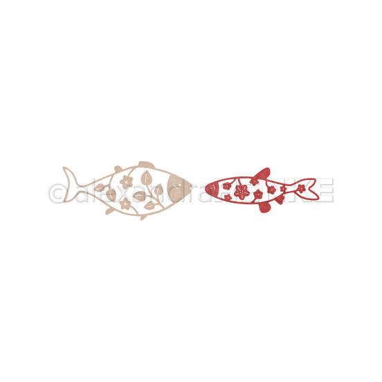 Stanze 'Zwei blumige Fische'