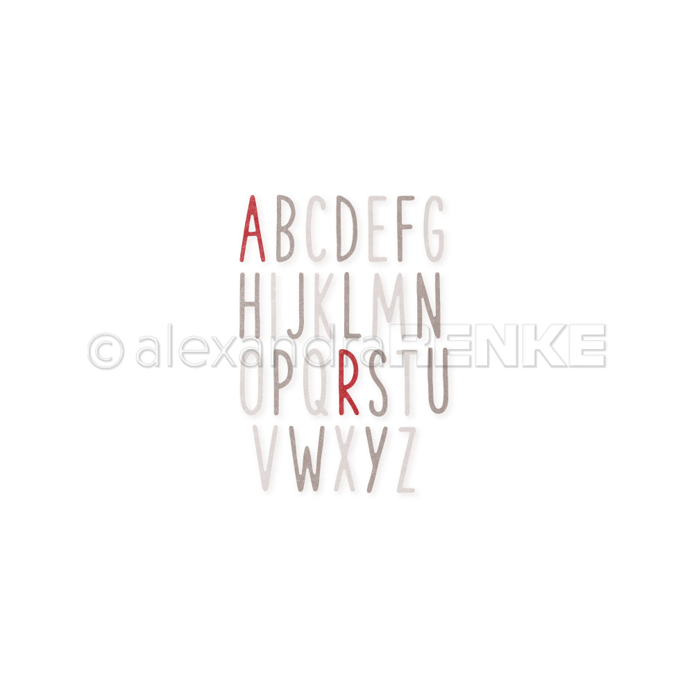Set Fustelle 'Sans Serif Alphabet small' -D-AR-Ty0099 - A.RENKE