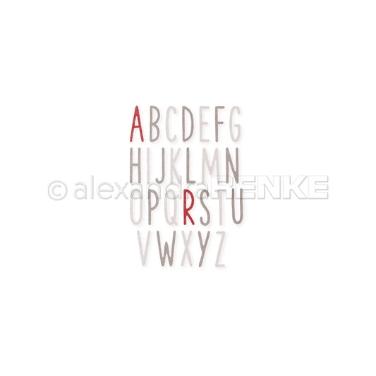 Set Fustelle 'Sans Serif Alphabet small' -D-AR-Ty0099 - A.RENKE