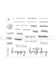 Clear stamp set "Happy Birthday" CS-AR-TY0102 - A.RENKE