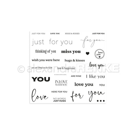 Clear stamp set "Just for you" CS-AR-Ty0104 - A.RENKE