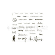 Set timbri Clear  Merry & bright christmas time'   CS-AR-Ty0113 - A.RENKE