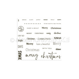Clear Merry &amp; bright christmas time' stamp set CS-AR-Ty0113 - A.RENKE