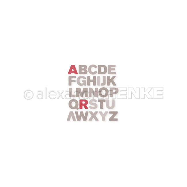 Set Fustelle 'Small block letters' -D-AR-Ty0140 - A.RENKE