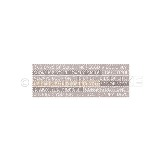 Set Fustelle "Word stripes- D-AR-Ty0162 - A.RENKE