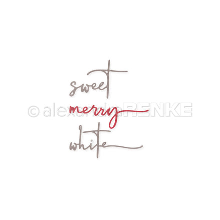 Set Fustelle ' Word Set Sweet  '- D-AR-Ty0182 - A.RENKE