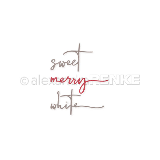 D-AR-Ty0182 Set Fustelle ' Word Set Sweet  ' - A.RENKE