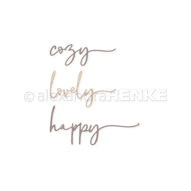 Set Fustelle ' Word Set Cozy  '- D-AR-Ty0183 - A.RENKE