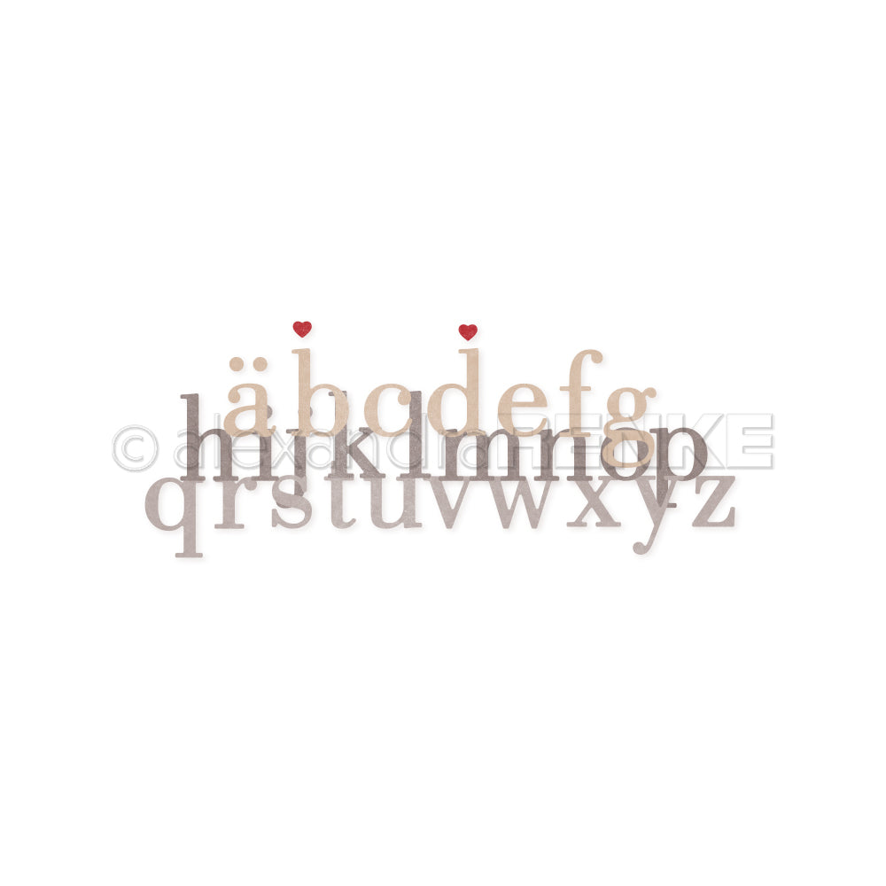 Die set 'Serif letters small' - D-AR-ty0210 - A.RENKE