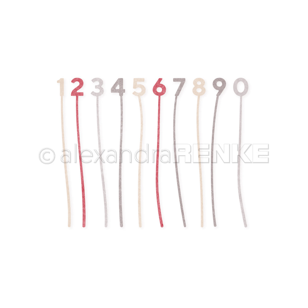 Set Fustelle  'Numbers on a stick -D-AR-Ty0279 - A.RENKE
