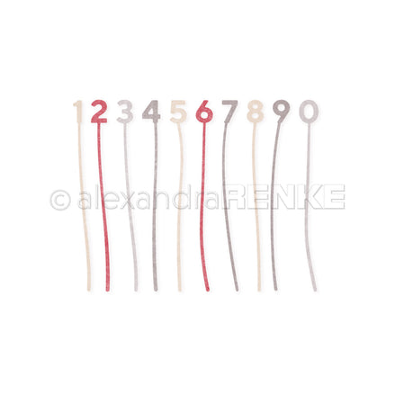 Set Fustelle  'Numbers on a stick -D-AR-Ty0279 - A.RENKE