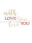 Die set 'Schriften-Duo Love You' - D-AR-TY0295 - A.RENKE