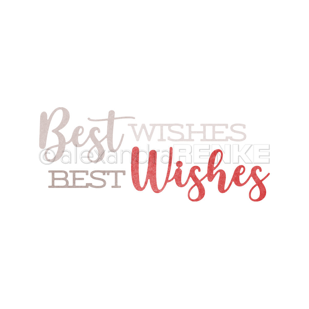 Die set 'Schriften-Duo Best wishes' - D-AR-TY0298 - A.RENKE