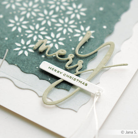 D-AR-Ty0322 Die Set "Word set merry &amp; bright" - A.RENKE