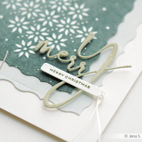 D-AR-Ty0322  Set Fustelle "Word set merry & bright" - A.RENKE