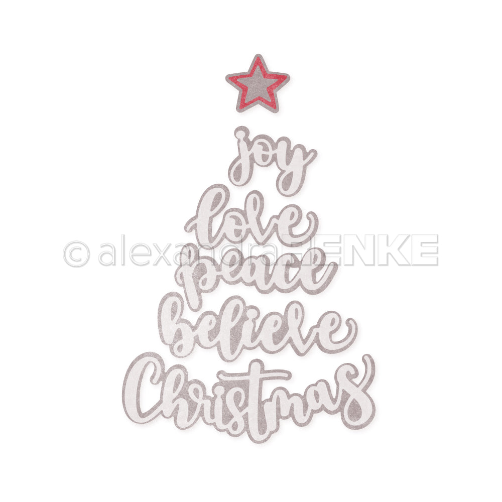 D-AR-Ty0339 Set Fustelle 'Layered word set 'Christmas tree'- A.RENKE