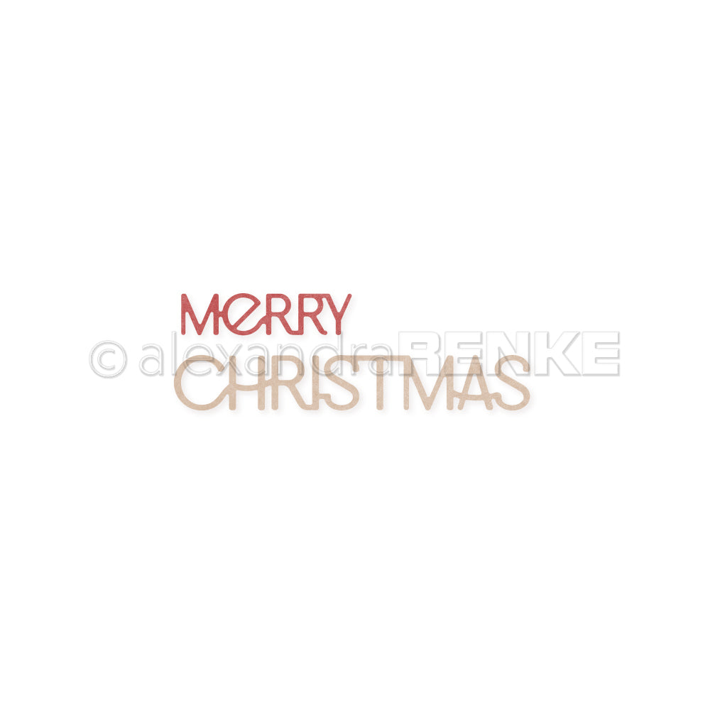 Die Set "Word set Merry Christmas" - D-AR-Ty0341 - A.RENKE