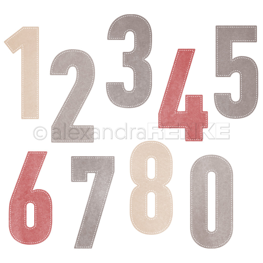 D-AR-Ty0370 Set Fustelle '0-9 Basic Numbers Large' - A.RENKE