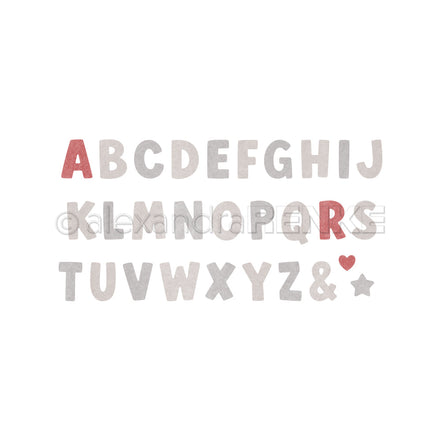 Set Fustelle 'Weiches Bold Alphabet groß'
