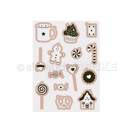 CE-AR-W0006 Cut &amp; Emboss Folder 'Sweet treats' - A.RENKE