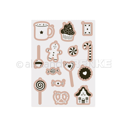 CE-AR-W0006 Cut &amp; Emboss Folder 'Sweet treats' - A.RENKE