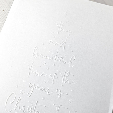 EF-AR-W0006 Embossing Folder 'Typo Fir Beautiful time'- A.RENKE