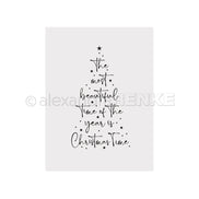 EF-AR-W0006 Embossing Folder 'Typo Fir Beautiful time'- A.RENKE